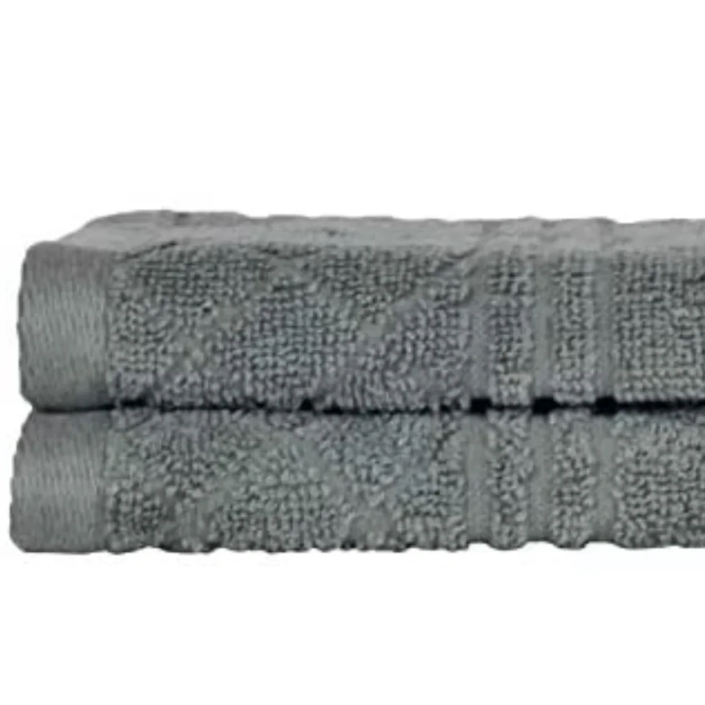 New Peach & Oak Towel Collection Washcloths, Bundle, Tangier Limestone (Grey)